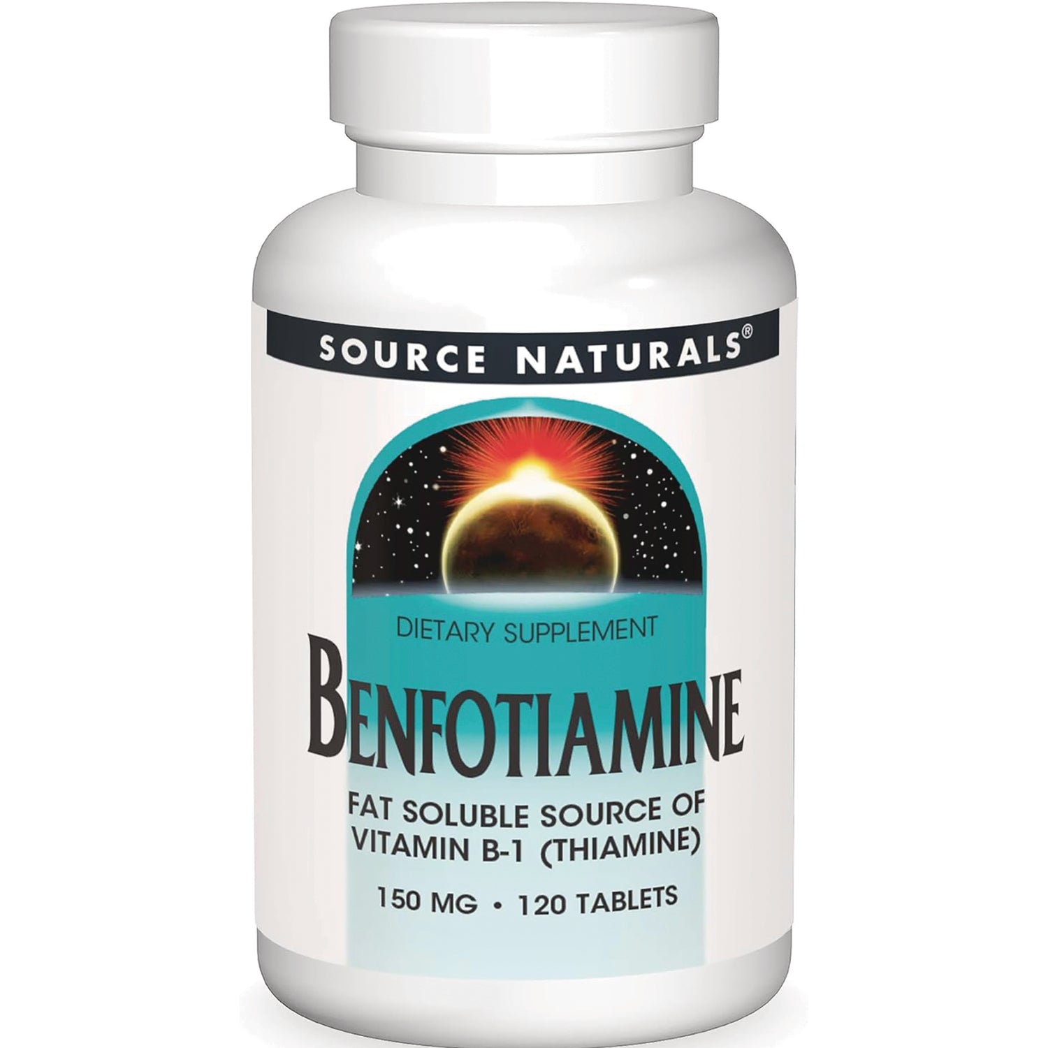 SN680 | Source Naturals Benfotiamine dietary supplement, 150 mg, 120 tablets