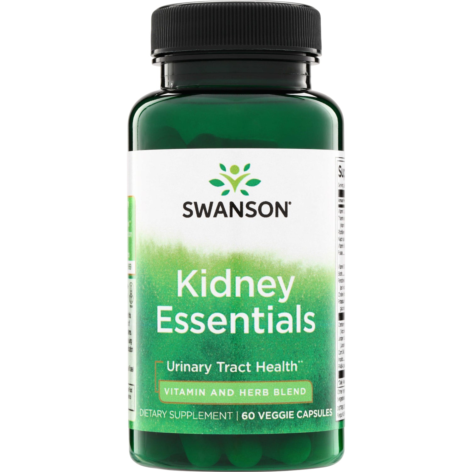 SWC101 | Swanson Kidney Essentials supplement, urinary tract health, 60 veggie capsules