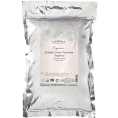 STB004 | Starwest Botanicals Organic Barley Grass Powder front pouch