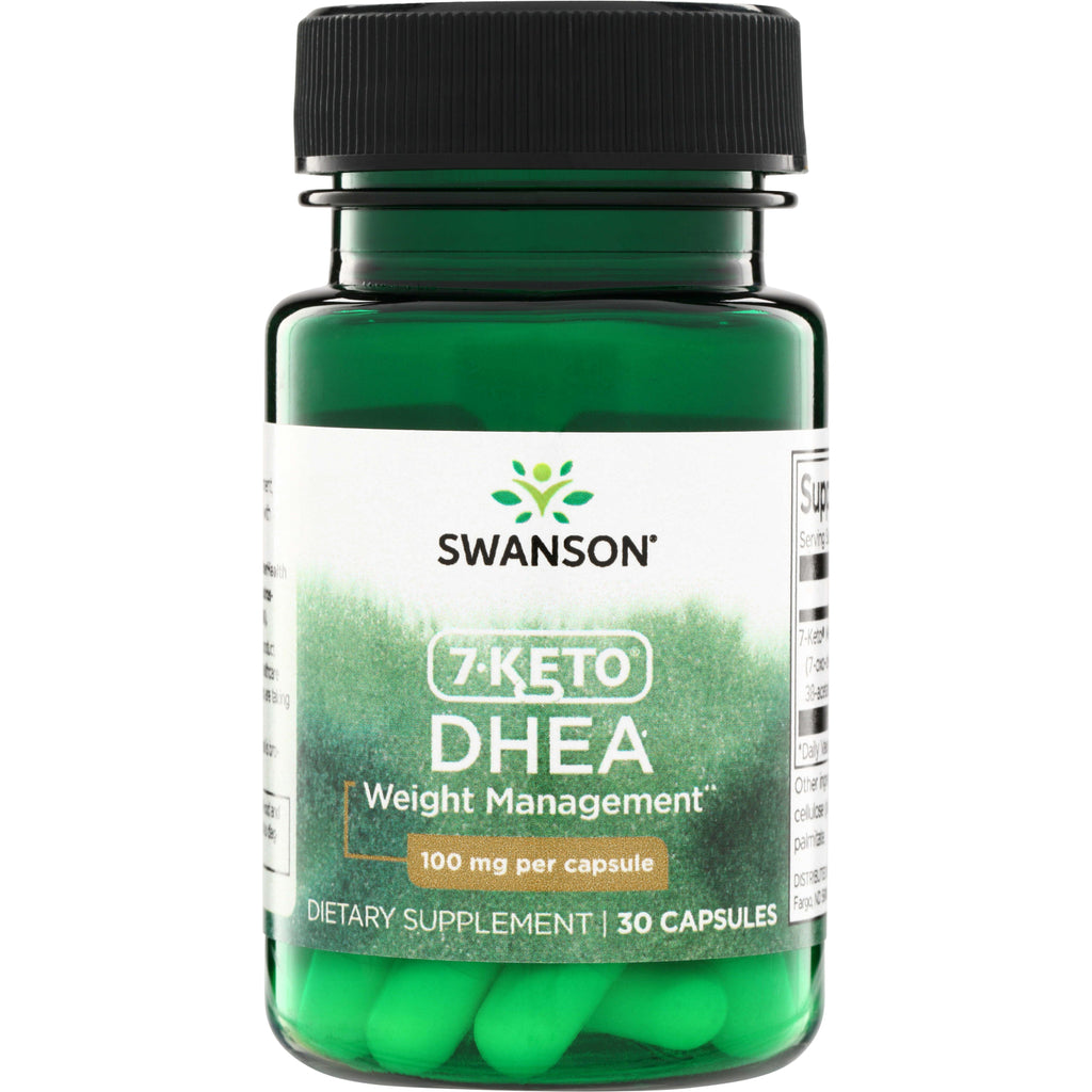 SWD040 | Swanson 7-Keto DHEA Weight Management, 100 mg per capsule, 30 capsules bottle - Thumbnail