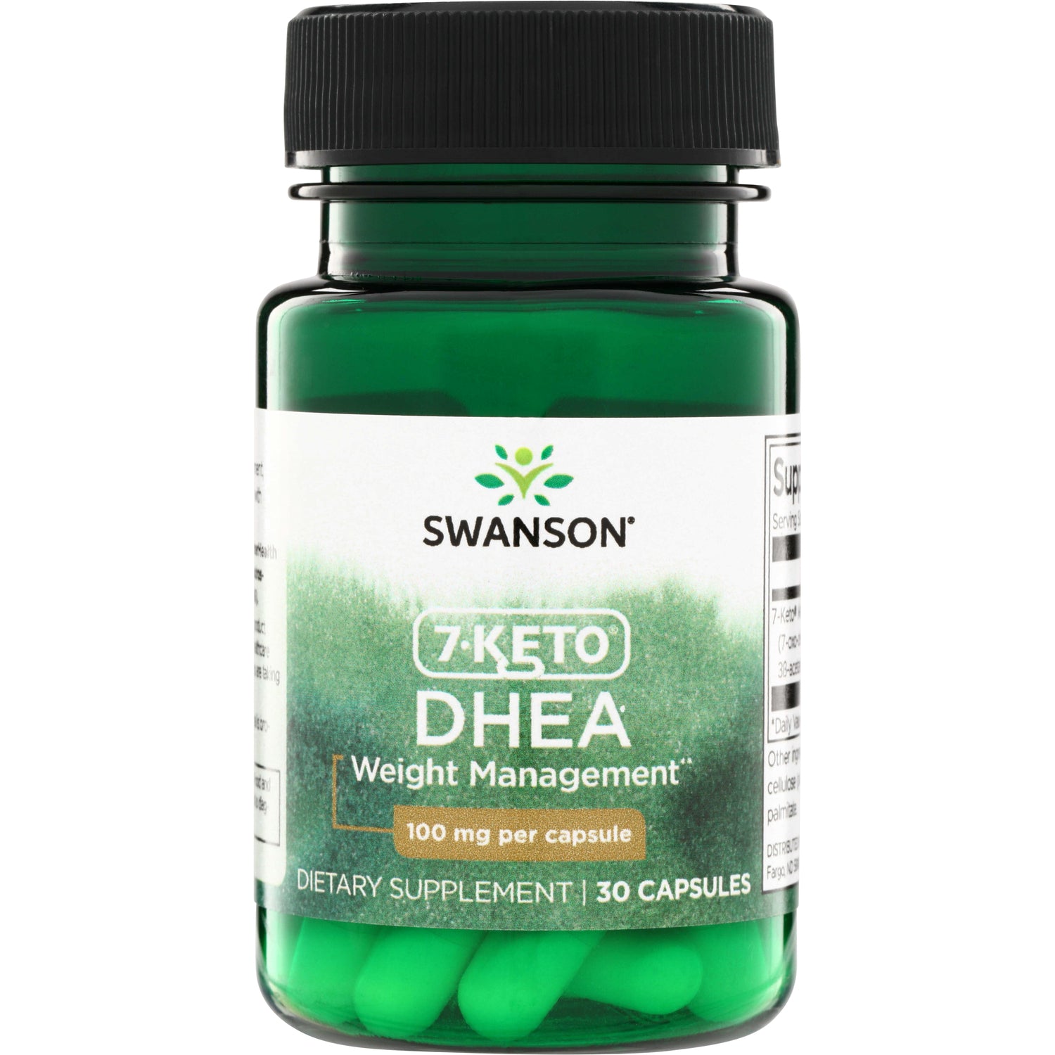 SWD040 | Swanson 7-Keto DHEA Weight Management, 100 mg per capsule, 30 capsules bottle