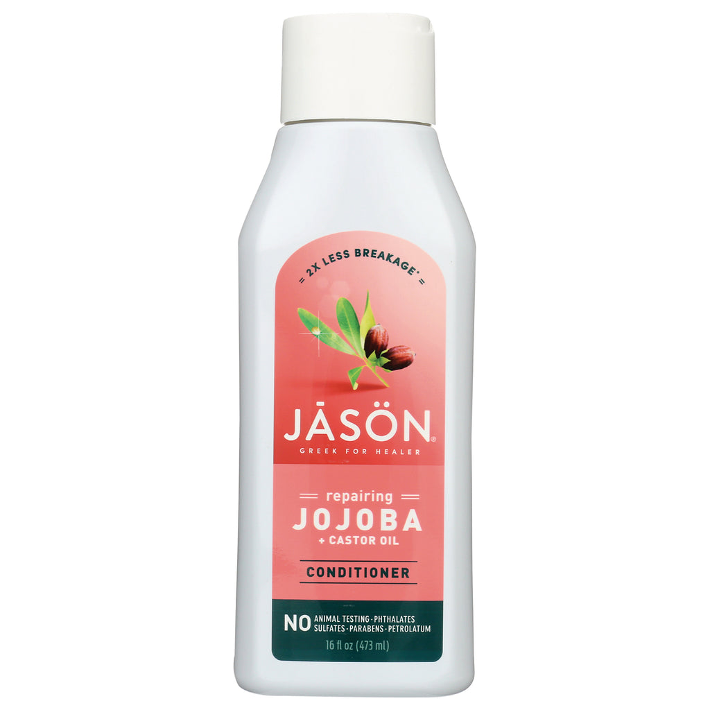 JC072 | JSN repairing jojoba + castor oil conditioner 16 fl oz white bottle with pink label - Thumbnail