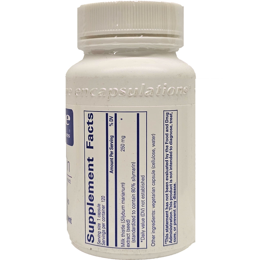 PRN117 | Back of white supplement bottle showing vertical Supplement Facts panel and ingredients text - Thumbnail