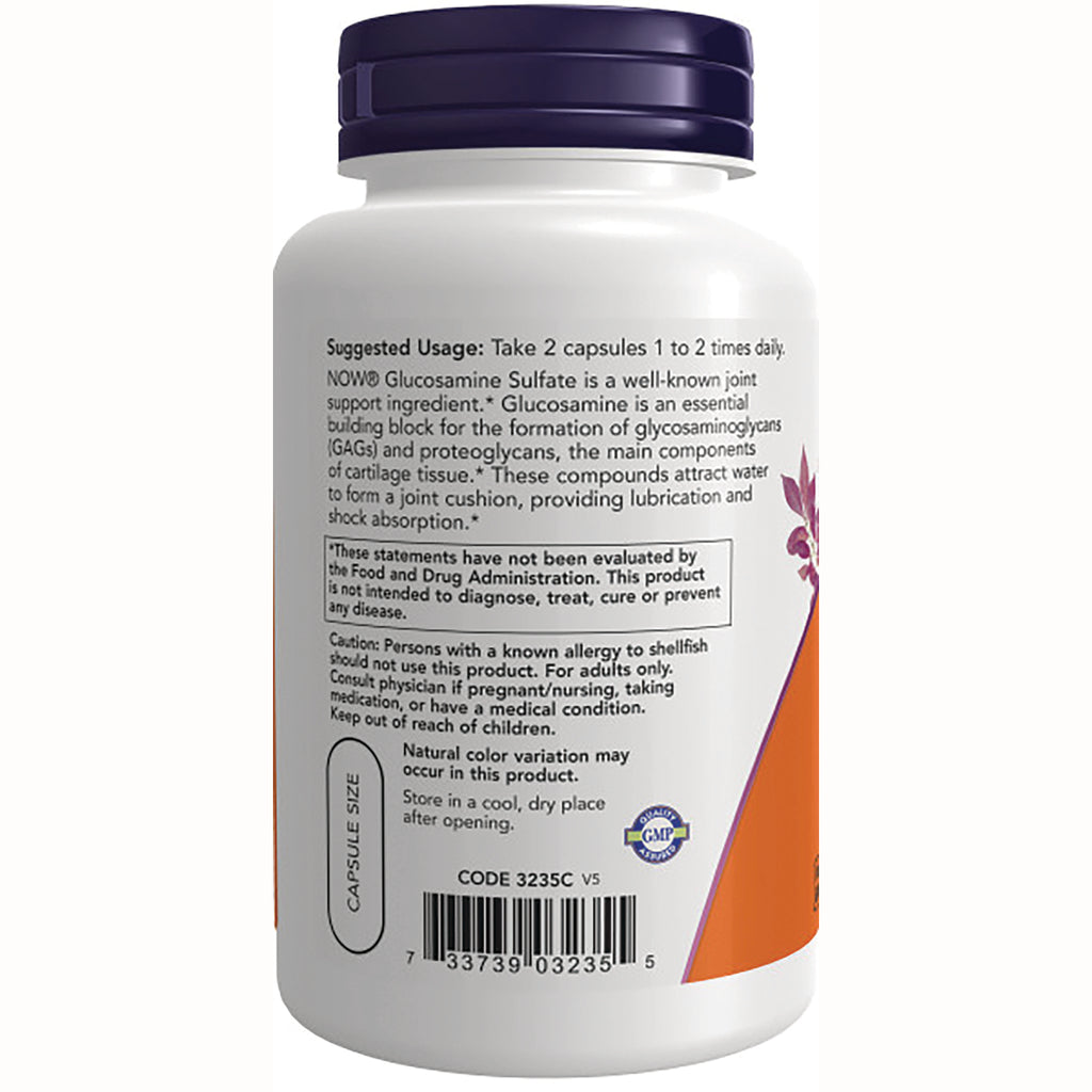 NWF479 | Back label of white supplement bottle showing suggested usage, warnings, and barcode - Thumbnail