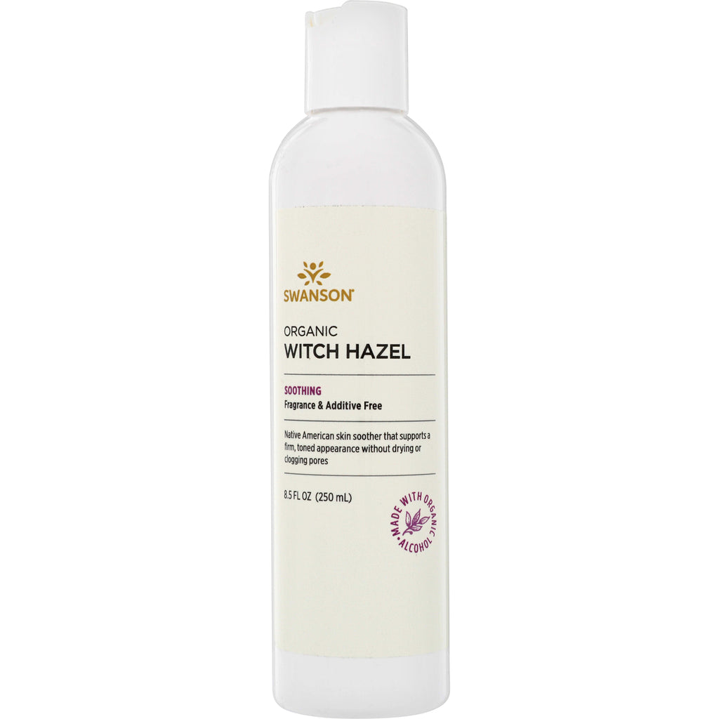 SW1509 | Swanson Organic Witch Hazel bottle front, Soothing, Fragrance & Additive Free, 8.5 fl oz (250 mL) - Thumbnail