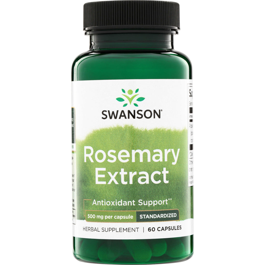 SWH136 | Swanson Rosemary Extract, Antioxidant Support, 500 mg per capsule, standardized, 60 capsules - Thumbnail