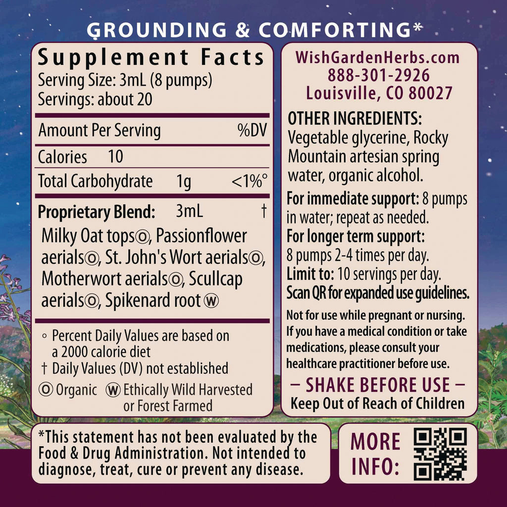 WGH007 | Back label with Supplement Facts, ingredients, pump directions, QR code, and safety warnings - Thumbnail