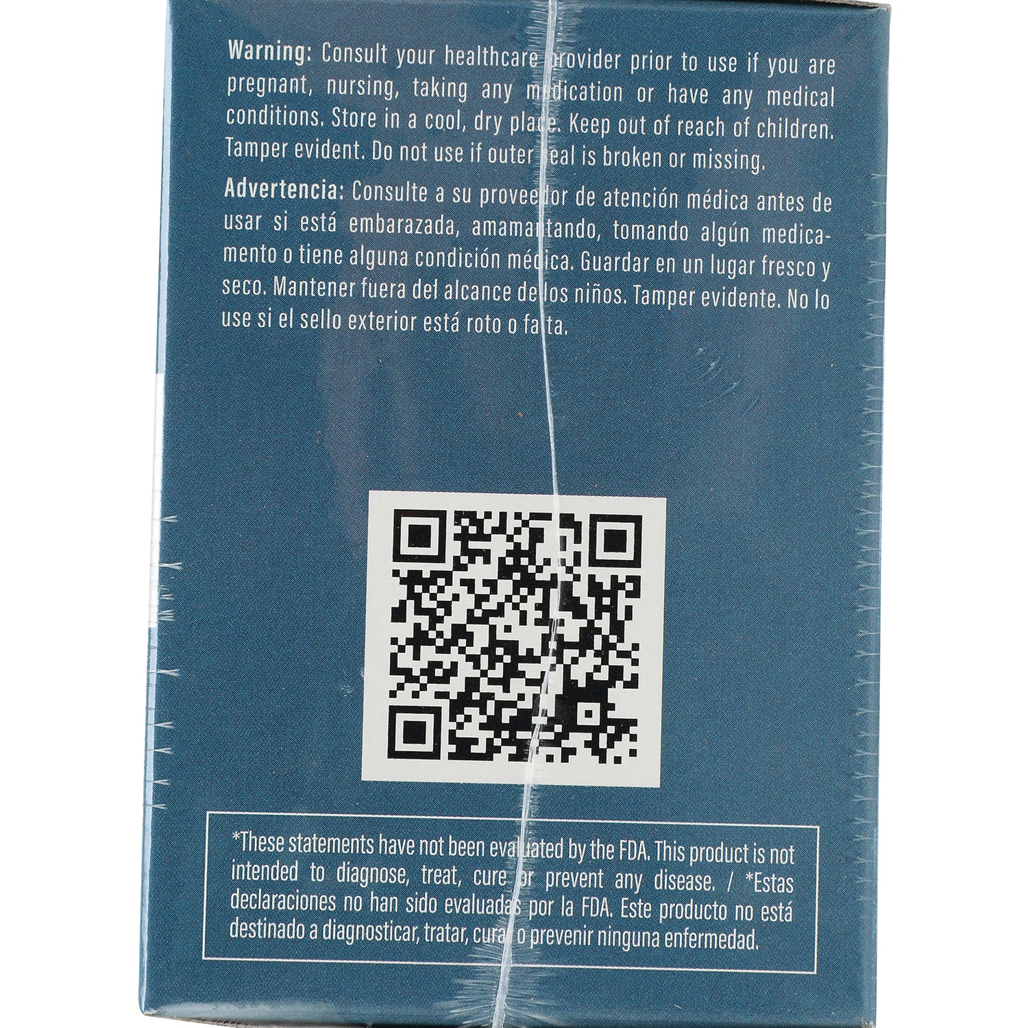 BNN061 | back packaging showing QR code, bilingual warning text and FDA disclaimer