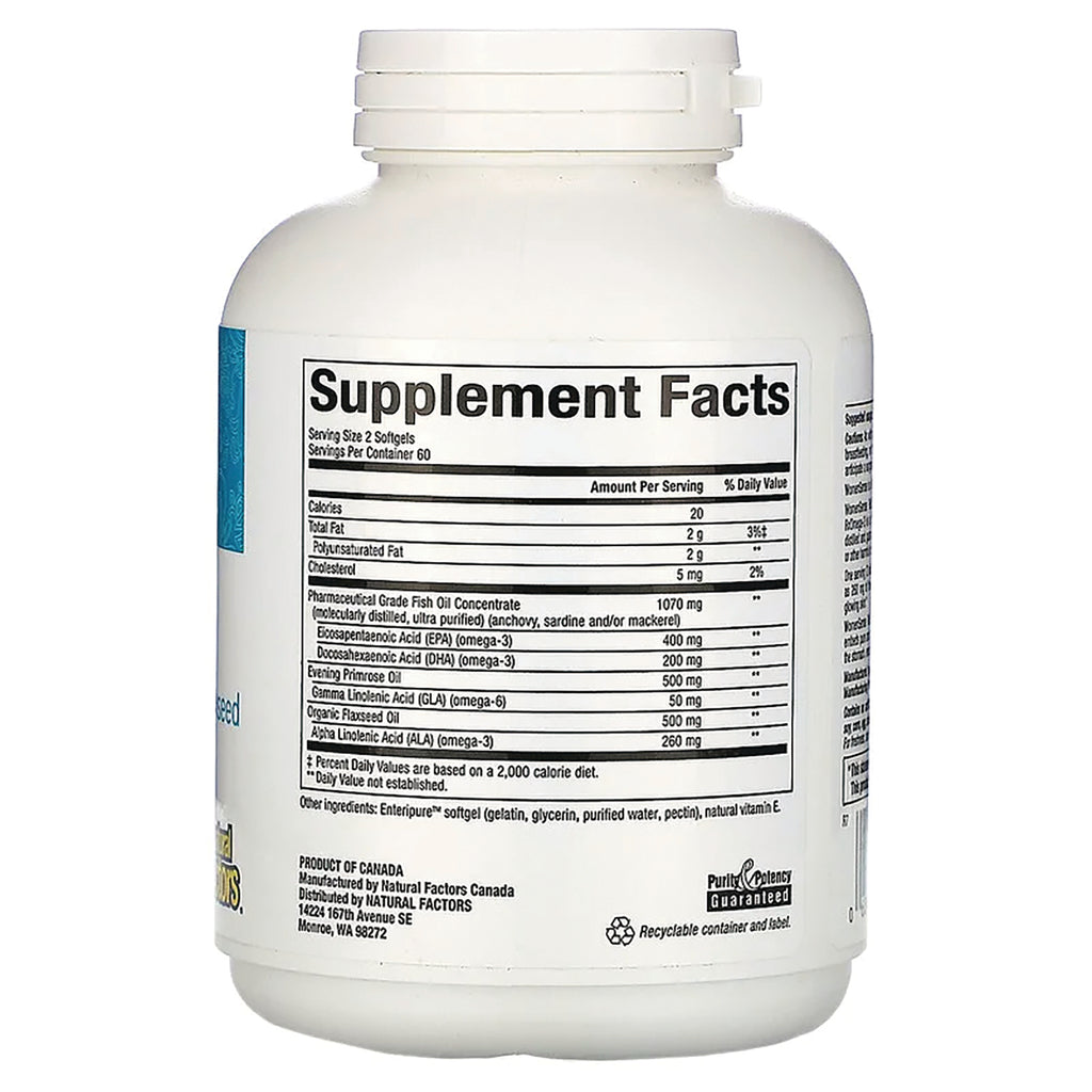 NFC081 | back label showing Supplement Facts panel and ingredient list on white supplement bottle - Thumbnail