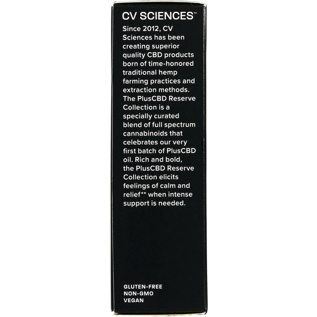 Black box back labeled CV SCIENCES with product description and text GLUTEN-FREE NON-GMO VEGAN - Thumbnail