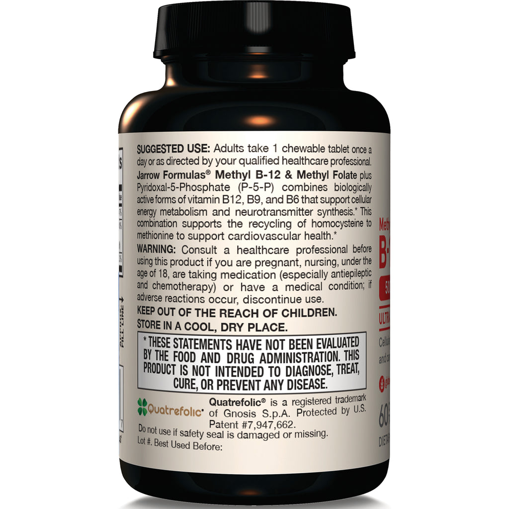 JR307 | Back label of supplement bottle showing suggested use, warnings, storage instructions and FDA disclaimer - Thumbnail