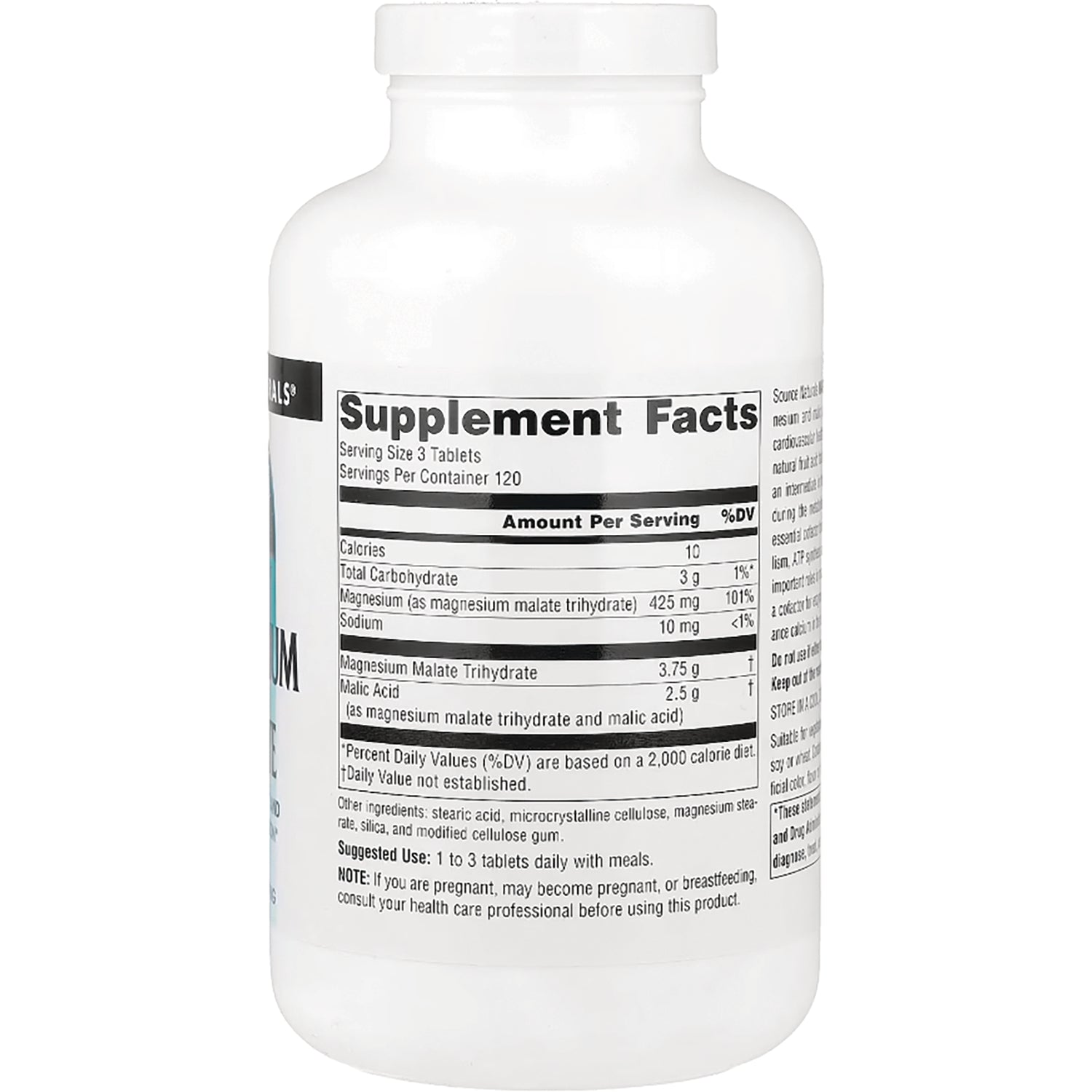 SN248 | Back label showing Supplement Facts panel