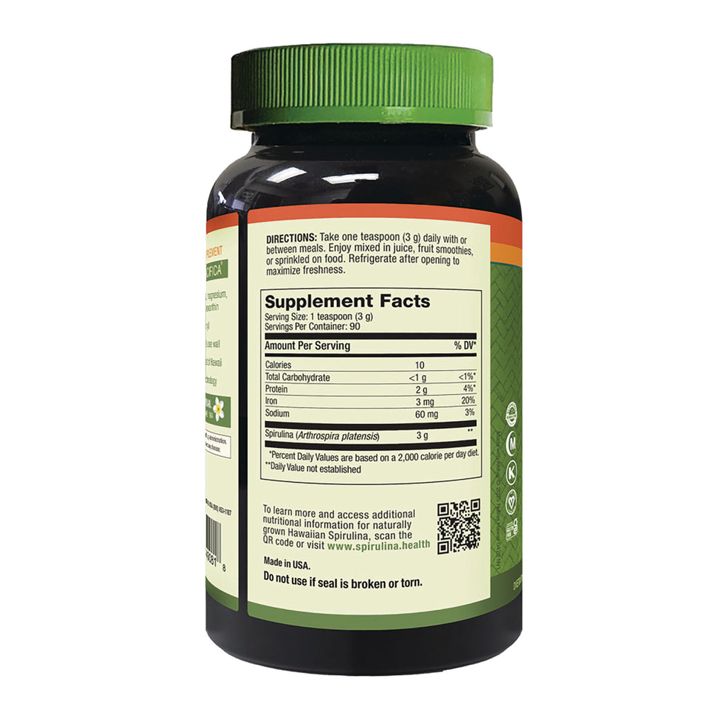 NUT027 | Back label of supplement bottle showing Supplement Facts panel, directions, and QR code - Thumbnail