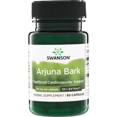 SW1295 | Swanson Arjuna Bark 10:1 Extract, 40 mg per capsule, Traditional Cardiovascular Support, 60 capsules