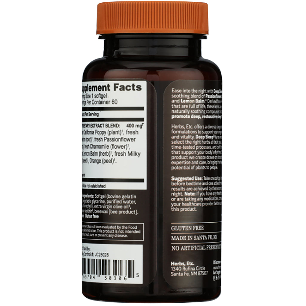 HE106 | back label of green-capped supplement bottle showing supplement facts, suggested use, and GLUTEN FREE - Thumbnail
