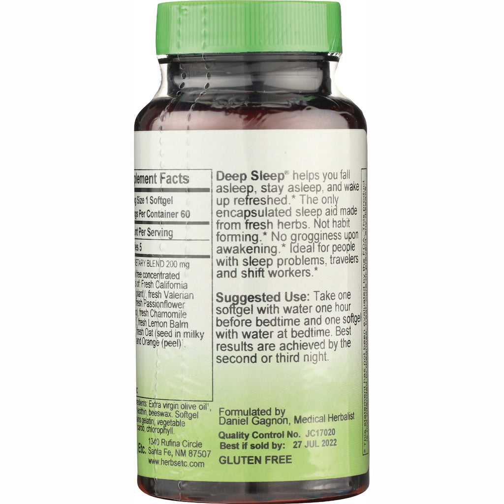 HE106 | back label of green-capped supplement bottle showing supplement facts, suggested use, and GLUTEN FREE - Thumbnail
