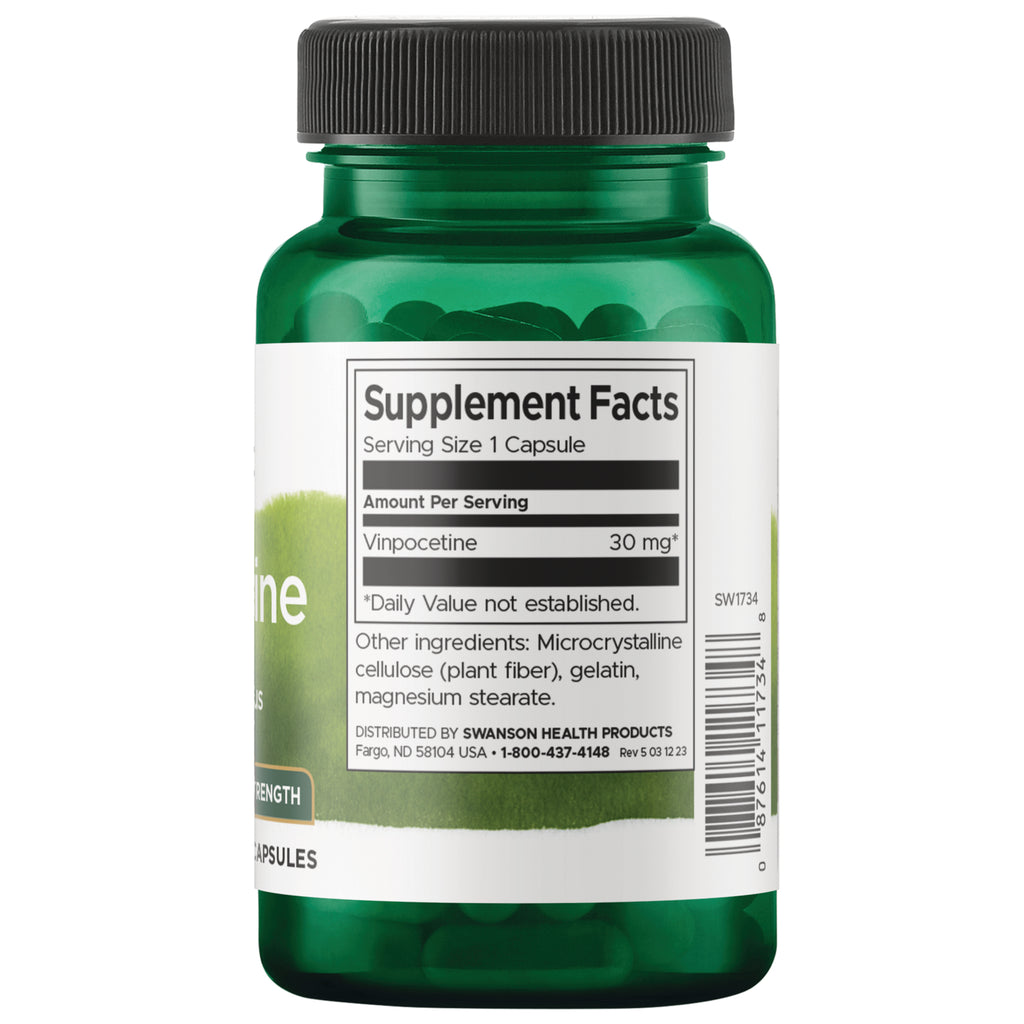 SW1734 | Back label with Supplement Facts - Thumbnail