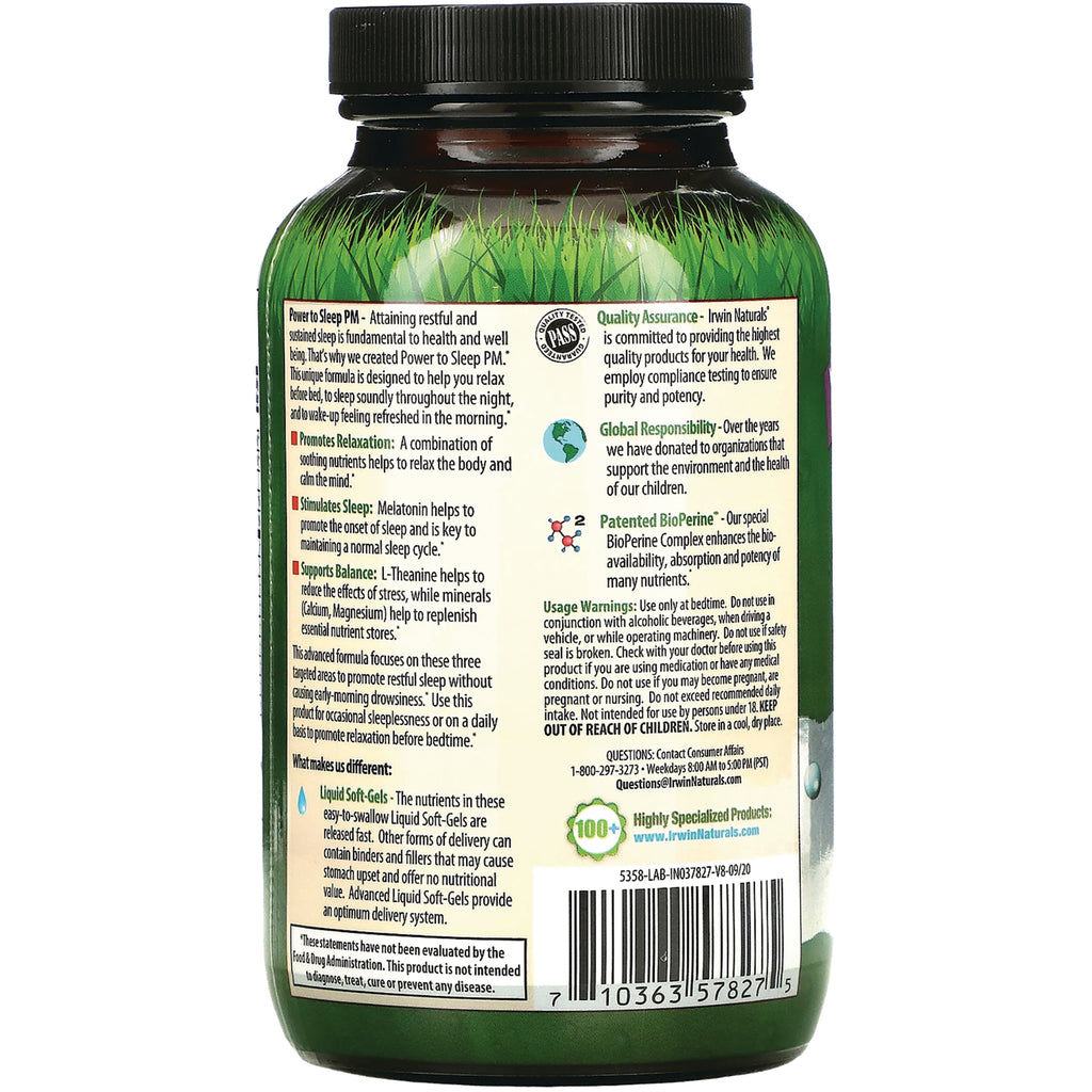 IR094 | Back label showing product directions, ingredients, warnings and barcode - Thumbnail