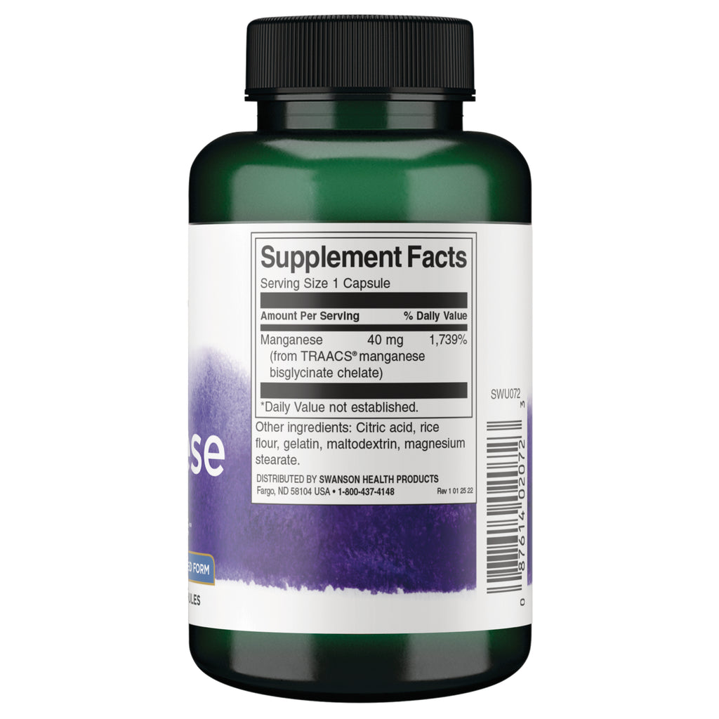 SWU072 | Back label with Supplement Facts - Thumbnail