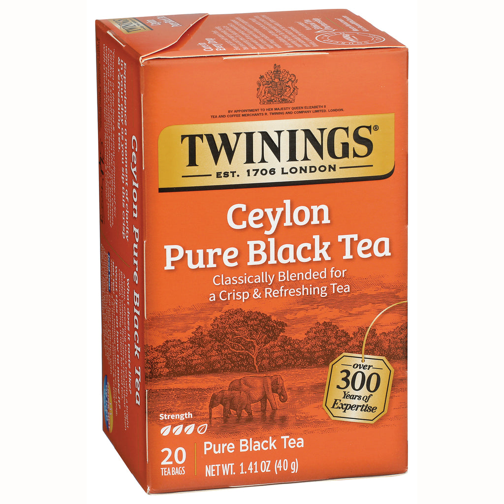 TWN005 | Twinings Ceylon Pure Black Tea box, 20 tea bags, 1.41 oz - Thumbnail