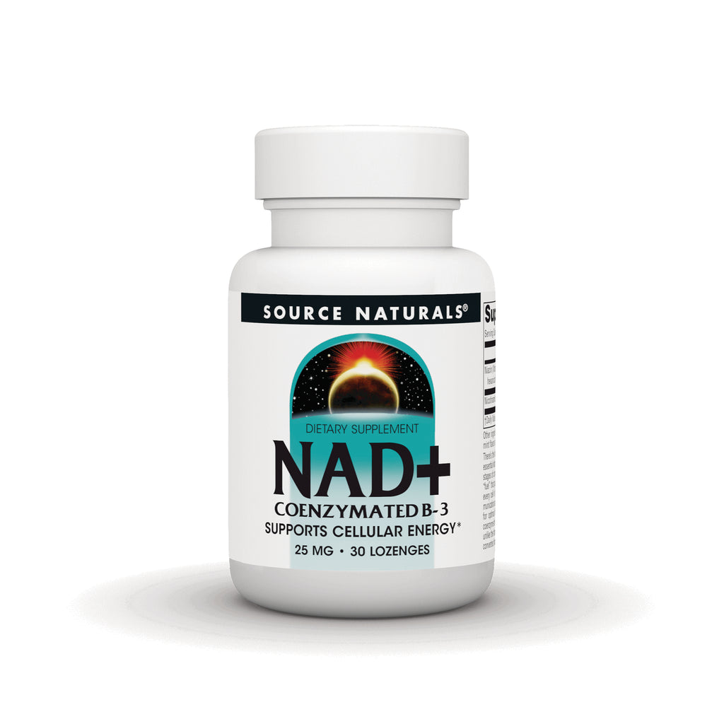 SN976 | Source Naturals NAD+ Coenzymated B-3 dietary supplement, 25 mg, 30 lozenges - Thumbnail