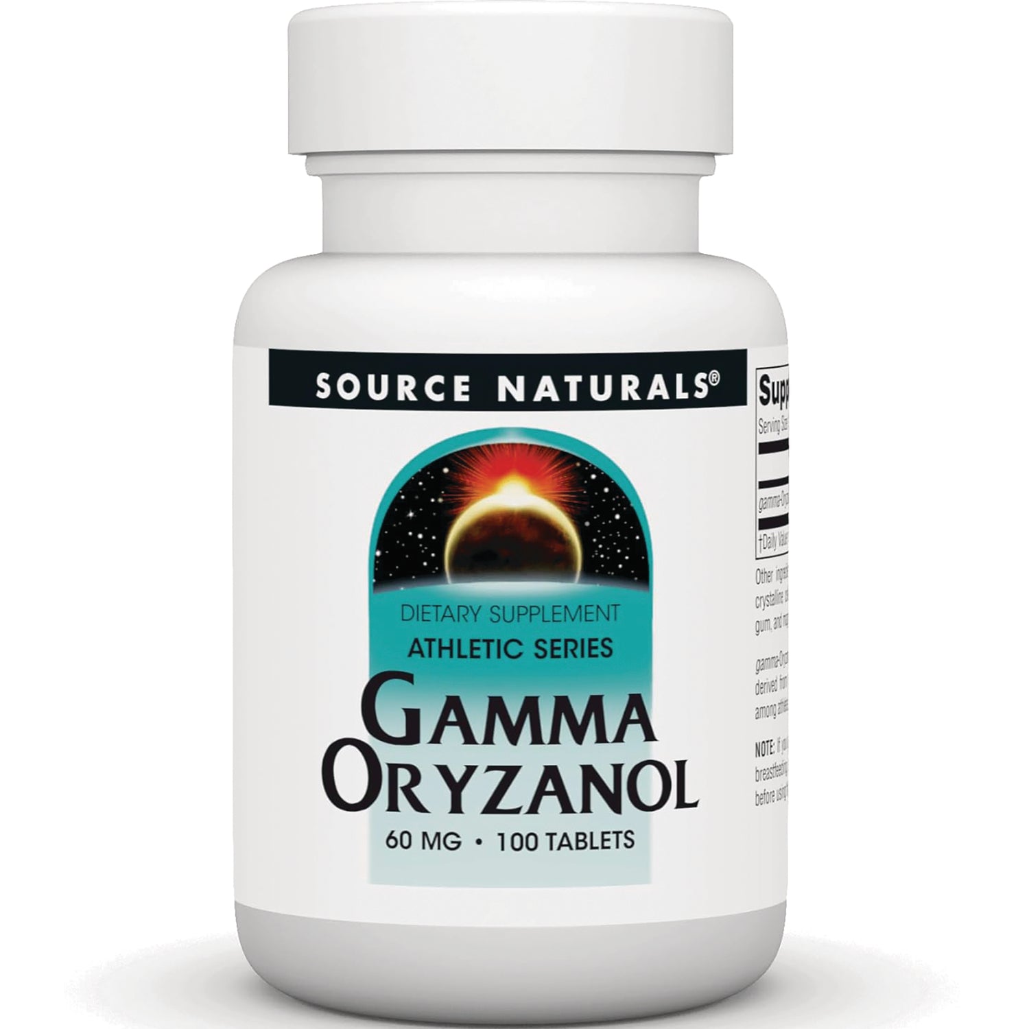 SN716 | Source Naturals Gamma Oryzanol 60 mg dietary supplement, 100 tablets