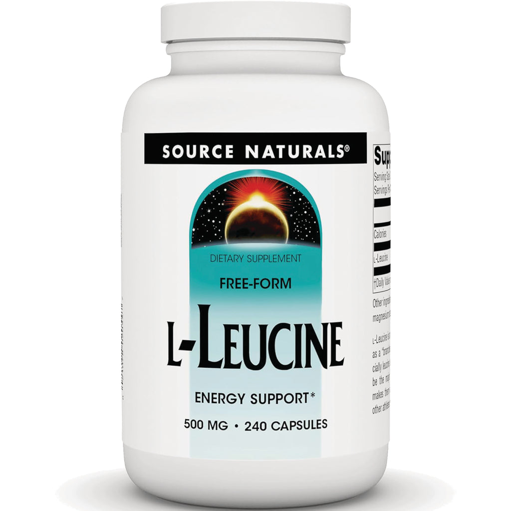 SN793 | Source Naturals L-Leucine 500 mg dietary supplement, 240 capsules - Thumbnail