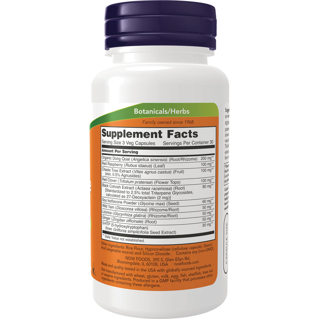 NWF1132 | back label showing Supplement Facts panel and ingredient list on white supplement bottle - Thumbnail