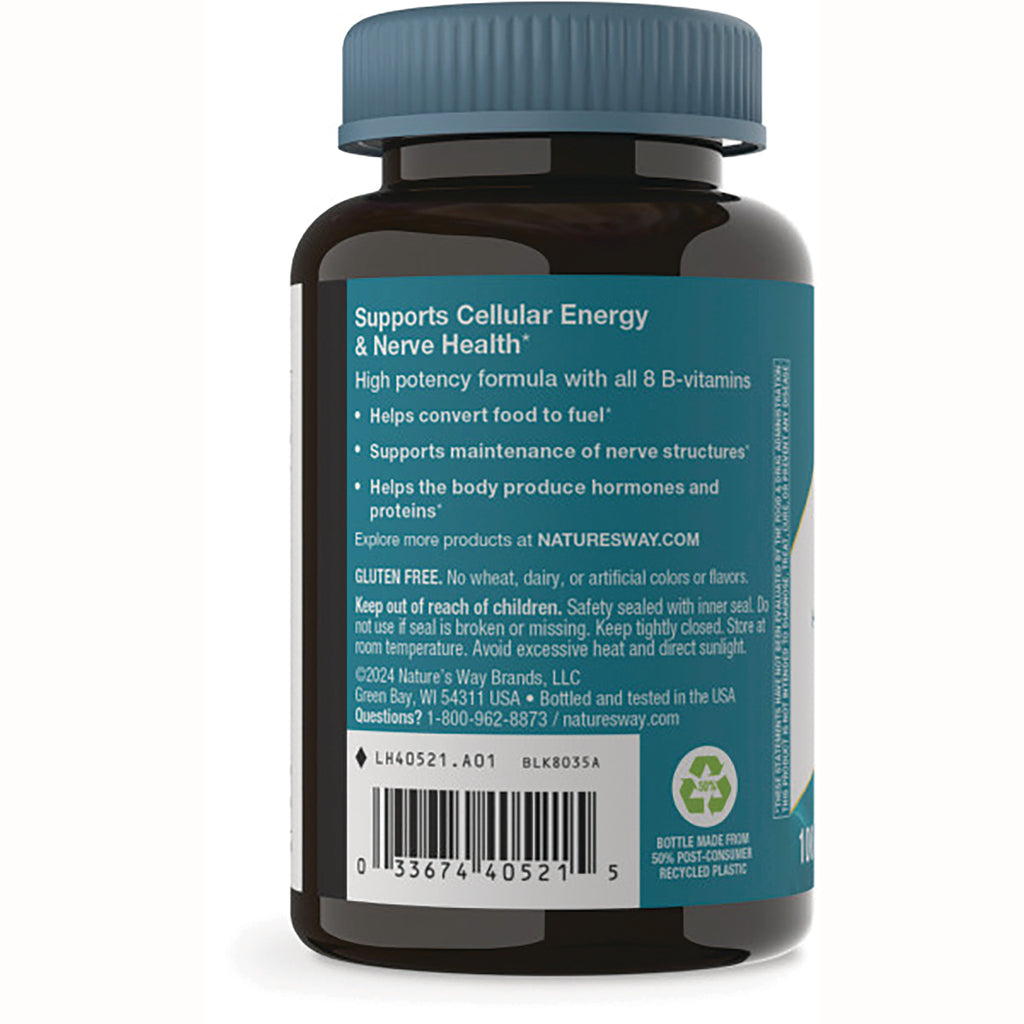 NW334 | Back label of supplement bottle reading Supports Cellular Energy & Nerve Health, warnings and barcode - Thumbnail