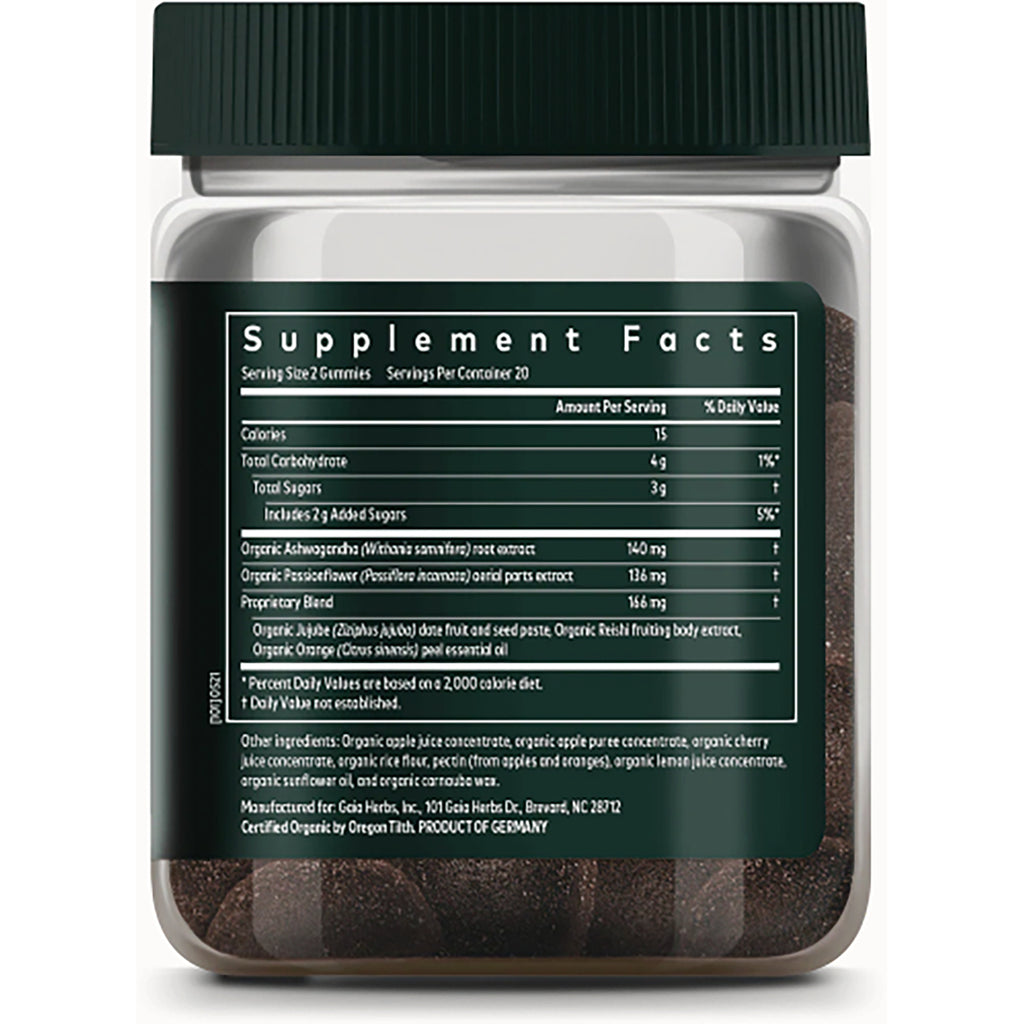 GH143 | back panel with Supplement Facts label showing serving size, calories, ingredients and other supplement information - Thumbnail