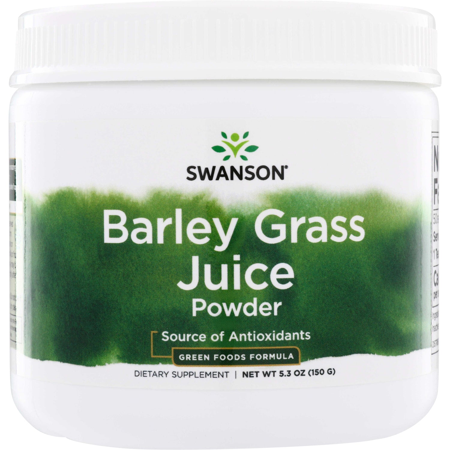 SWR004 | Front of Swanson Barley Grass Juice Powder, Source of Antioxidants, 5.3 oz