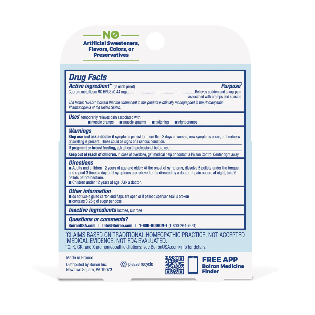 BRN127 | Back panel showing drug facts, warnings, directions and inactive ingredients - Thumbnail