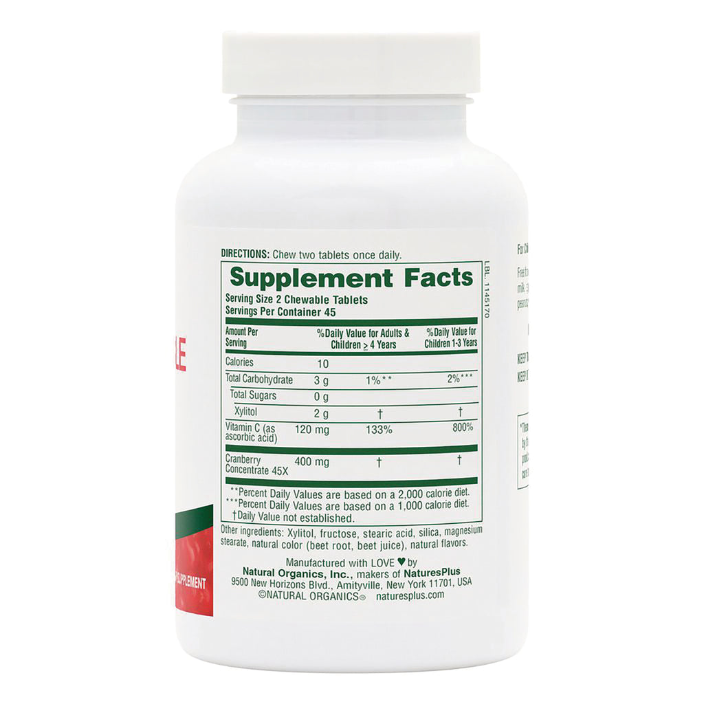 NTP069 | Back label showing Supplement Facts panel and partial ingredients and directions text on white bottle - Thumbnail