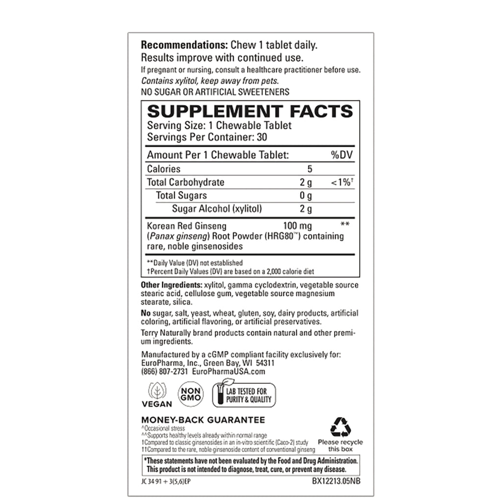 EUR066 | back label with Supplement Facts panel, ingredient list, dosage recommendations, and certification icons - Thumbnail