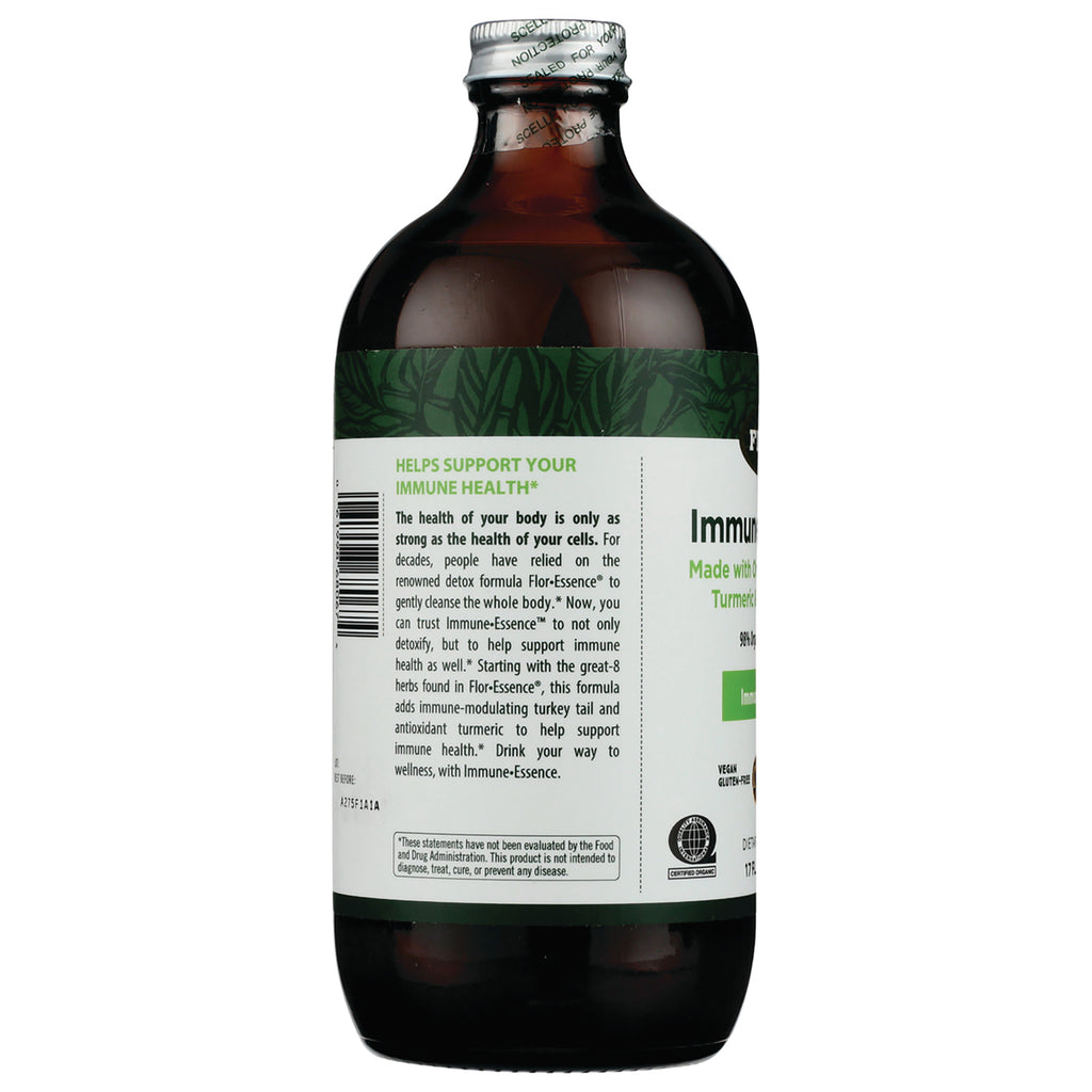 FL107 | back label of brown glass supplement bottle showing Helps support your immune health text, barcode, and product information - Thumbnail