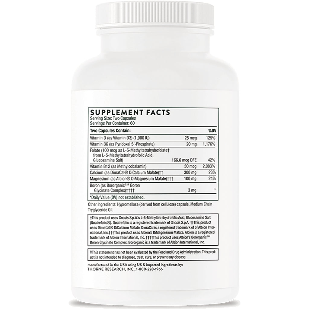 TRN003 | Back label with Supplement Facts panel and ingredients information - Thumbnail