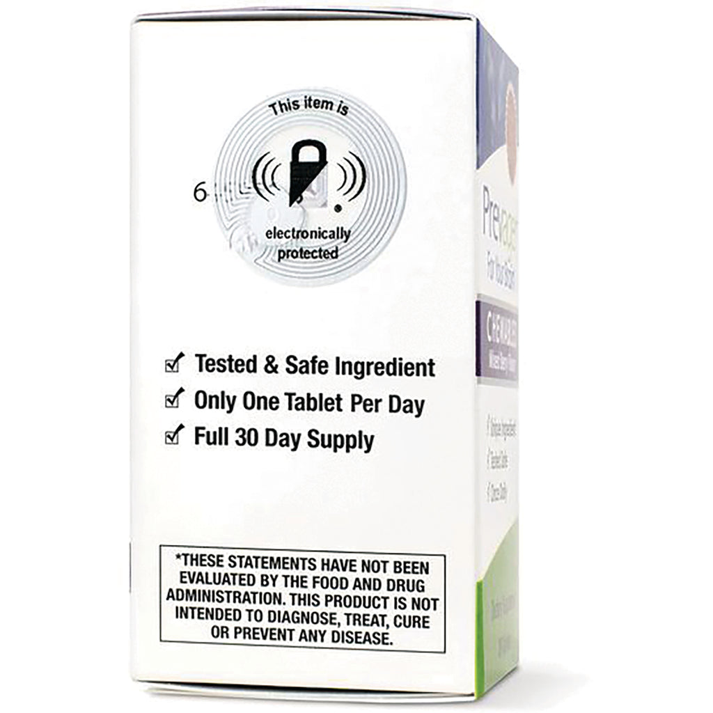 QB004 | side panel with checked claims Tested & Safe Ingredient; Only One Tablet Per Day; Full 30 Day Supply and electronically protected seal - Thumbnail