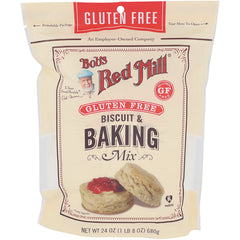 BOB448 | Bob's Red Mill gluten free biscuit & baking mix front packaging with biscuits