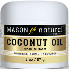 MSN045 | Mason Natural coconut oil skin cream jar showing front label, 2 oz