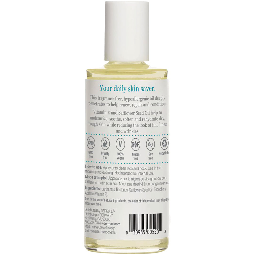 DE060 | back label of clear bottle showing product description, usage instructions, icons and barcode - Thumbnail