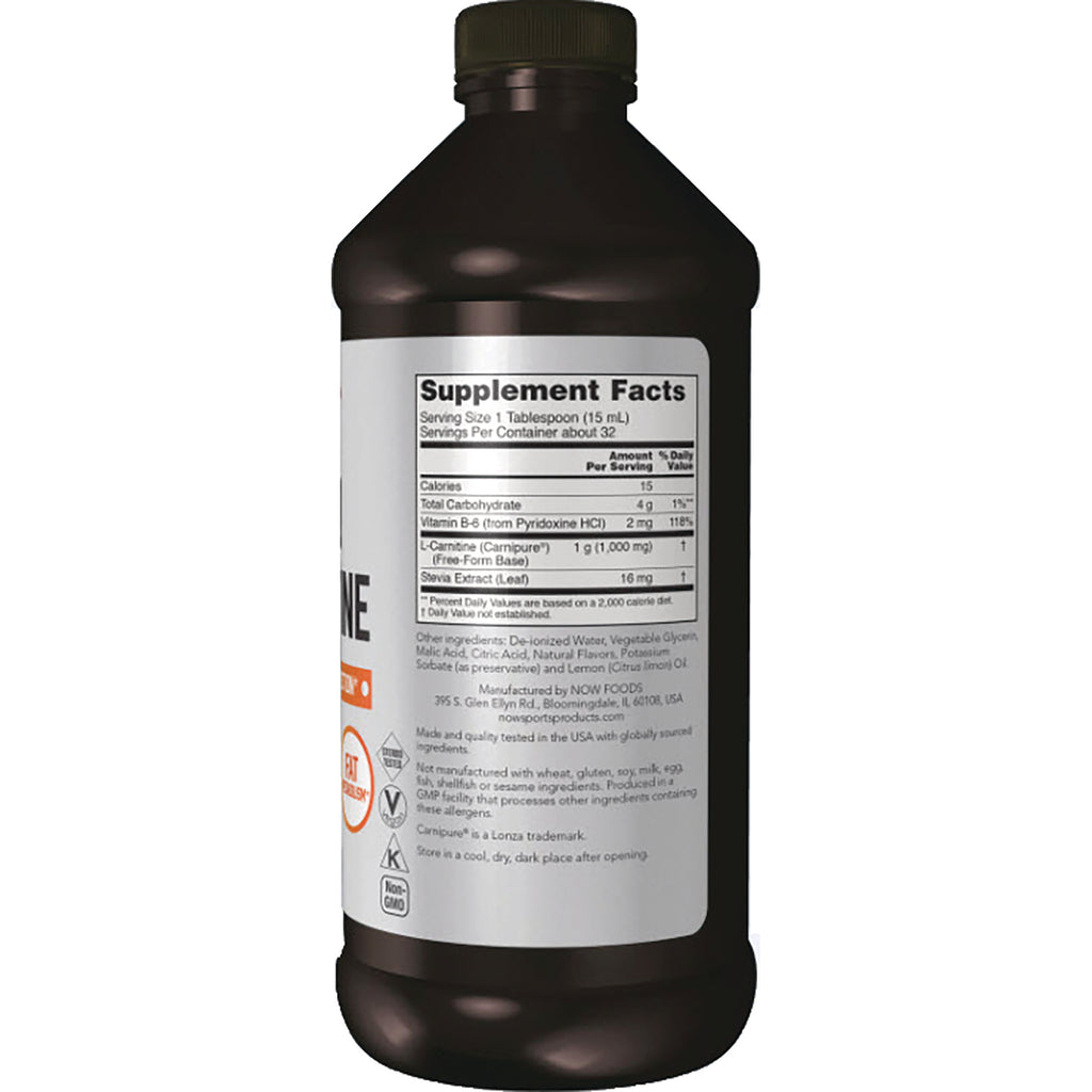 NWF323 | Back of dark bottle with white Supplement Facts label showing ingredients and nutrition panel - Thumbnail