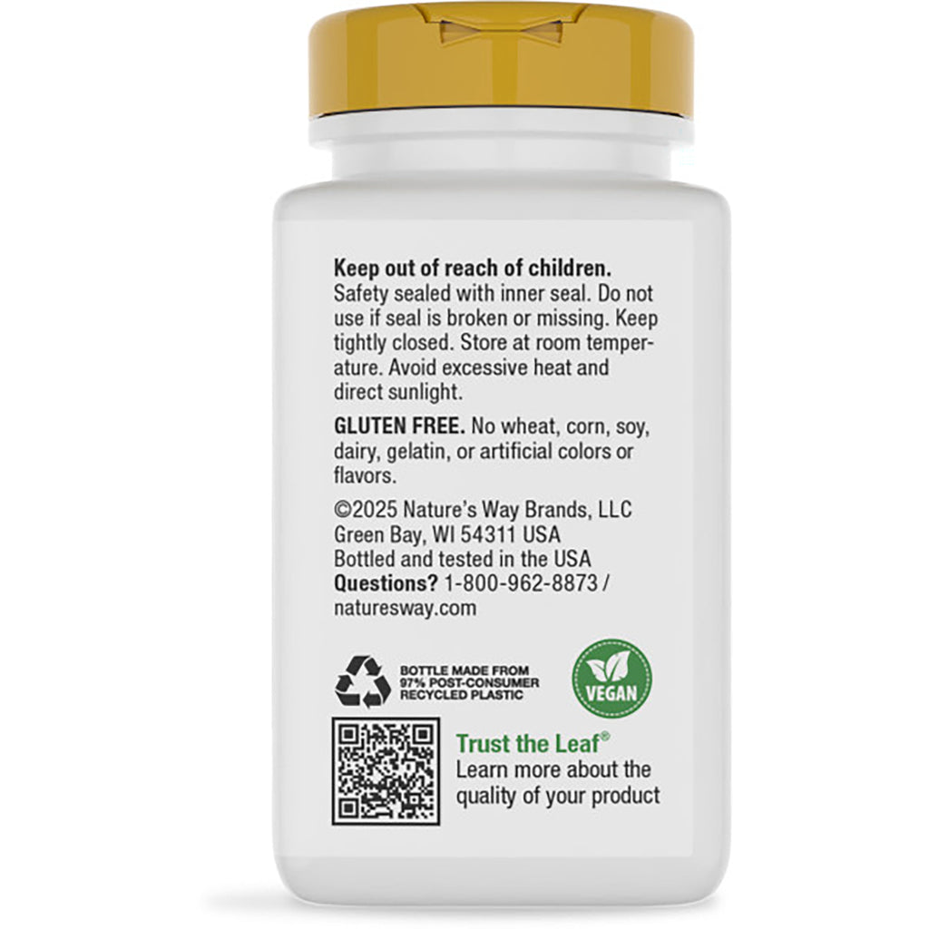NW355 | Back of brown supplement bottle with green label reading Supports Healthy Glucose Metabolism and barcode - Thumbnail