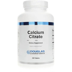 DGL179 | Douglas Laboratories Calcium Citrate dietary supplement bottle, front label, 250 tablets