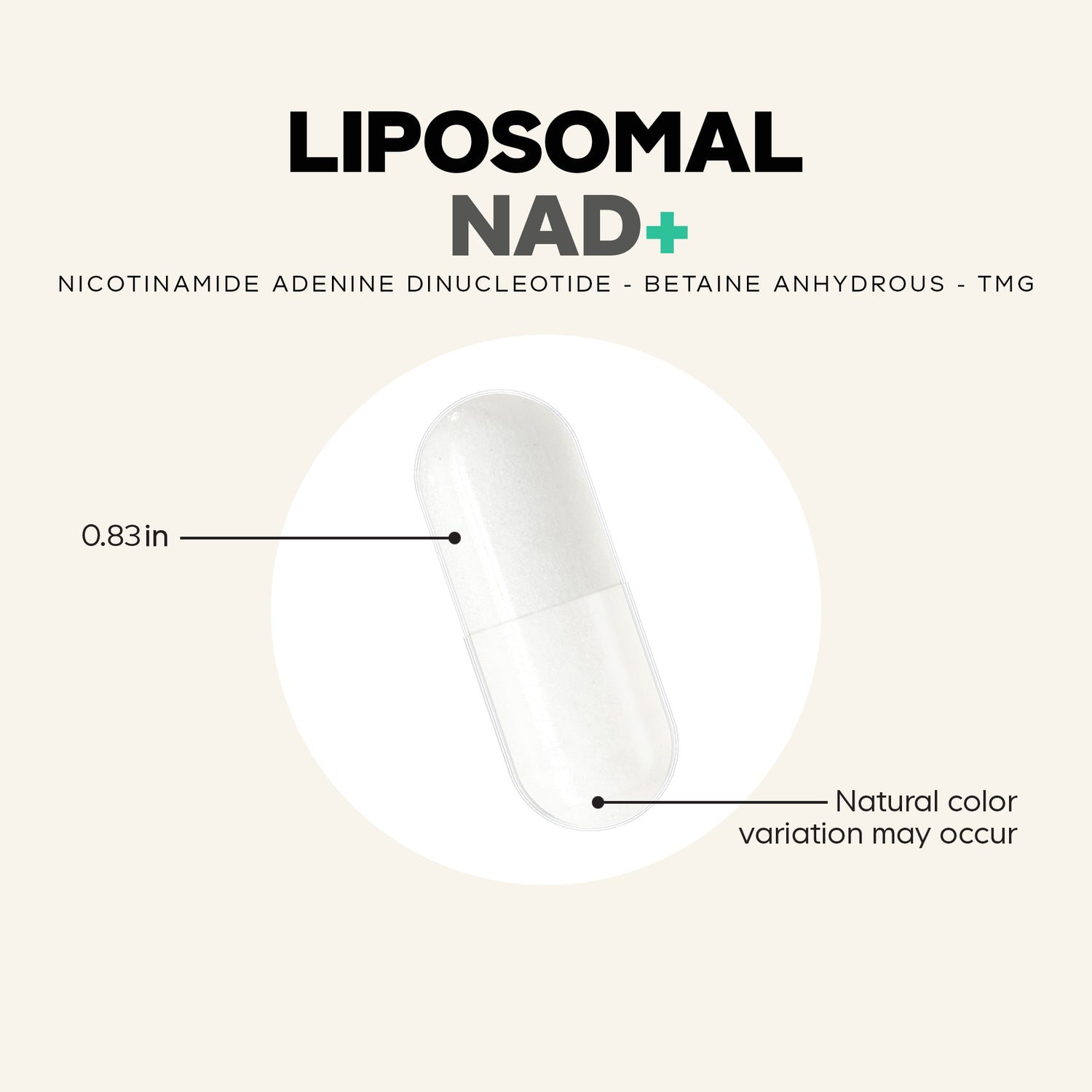 CDG067 | product infographic showing white capsules in a transparent cube and headline Rigorous Testing for Excellence