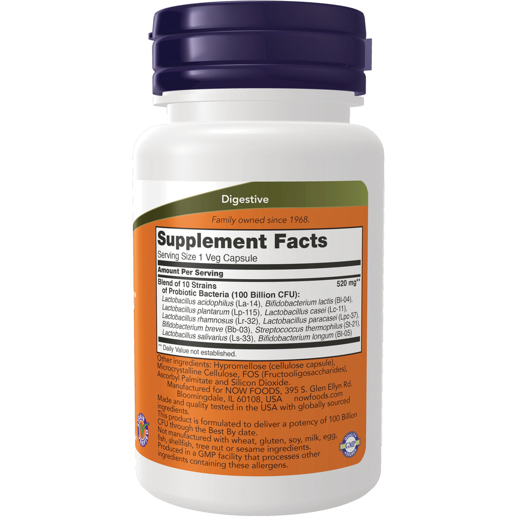 NWF1332 | Back label of white supplement bottle showing Supplement Facts panel and ingredient text - Thumbnail