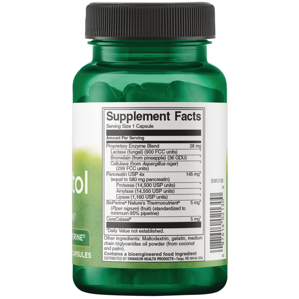 SWU130 | Back label with Supplement Facts - Thumbnail