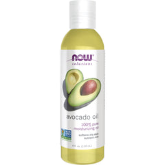 NWF284 | NOW Solutions avocado oil bottle with avocado illustration and label showing 4 fl oz