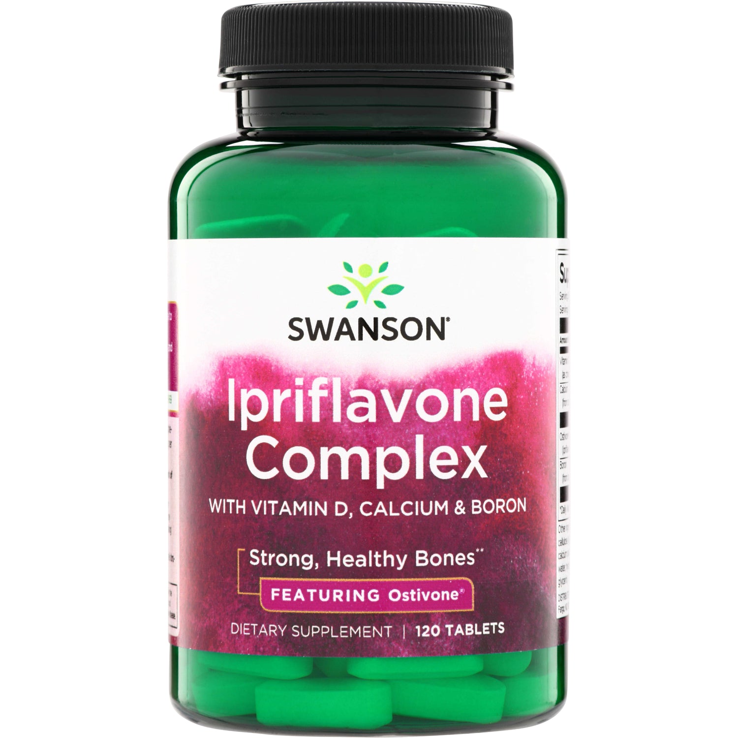 SW731 | Swanson Ipriflavone Complex with Vitamin D, Calcium & Boron, Featuring Ostivone, 120 tablets