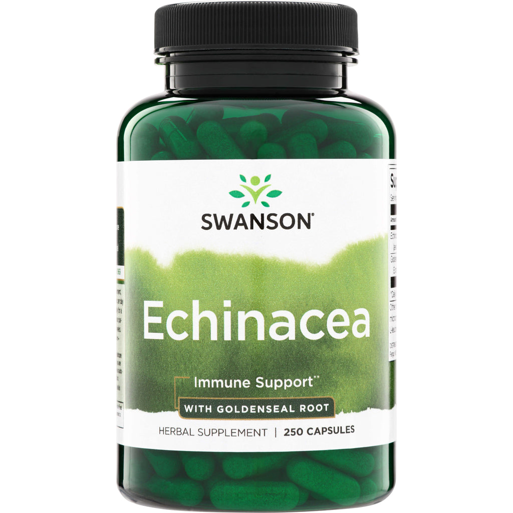 SW1737 | Swanson Echinacea with Goldenseal Root, Immune Support, 250 capsules - Thumbnail