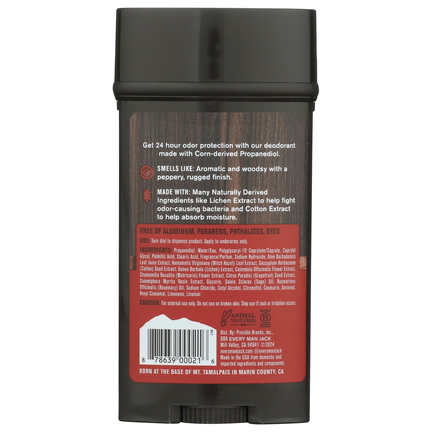 Every Man Jack Mens Deodorant Stick Sea Salt Citrus Aluminum-Free, 3